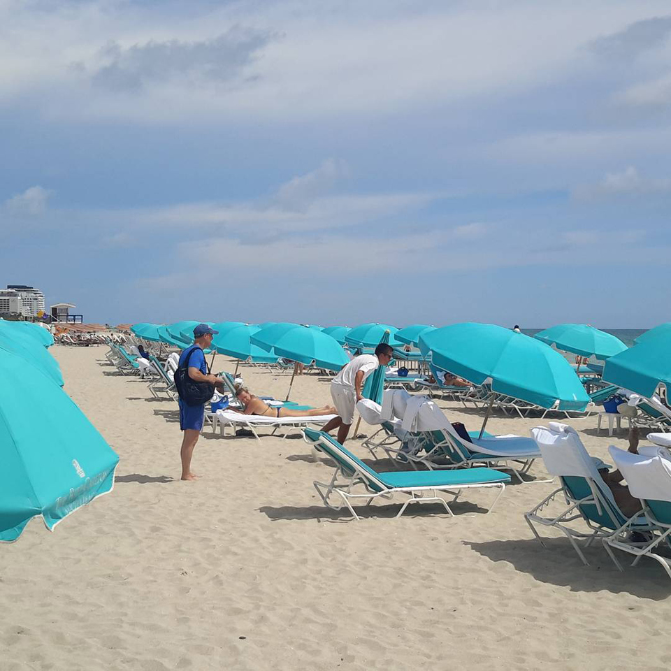 В Майами Солнцев в основном проводит время на пляже Фото: «Инстаграм»