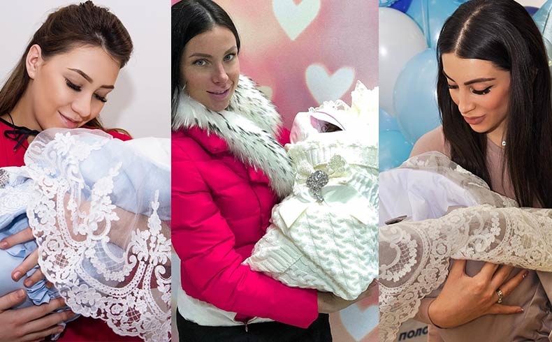Алёна Рапунцель с сыном Богданом, Алеся Клочко с дочкой Стефанией, Дана Николенко с сыном, имя которого пока держит в секрете Фото: «Инстаграм»