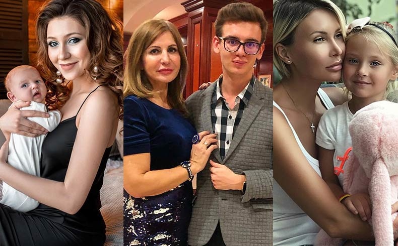 Алёна Рапунцель с сыном Богданом, Ирина Агибалова с сыном Олегом, Элина Камирен с дочкой Сашей Фото: «Инстаграм»