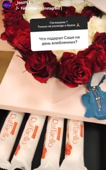 Иосиф показал, что подарил Саше 14 февраля Фото: «Инстаграм»